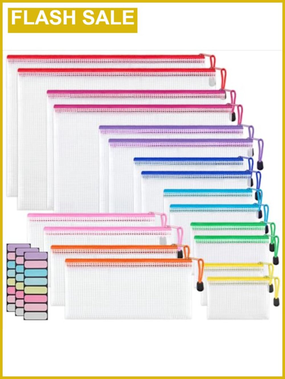 Organizer Mesh Zipper Pouches | Waterproof PVC Metal Zipper Supply Organizer